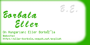 borbala eller business card